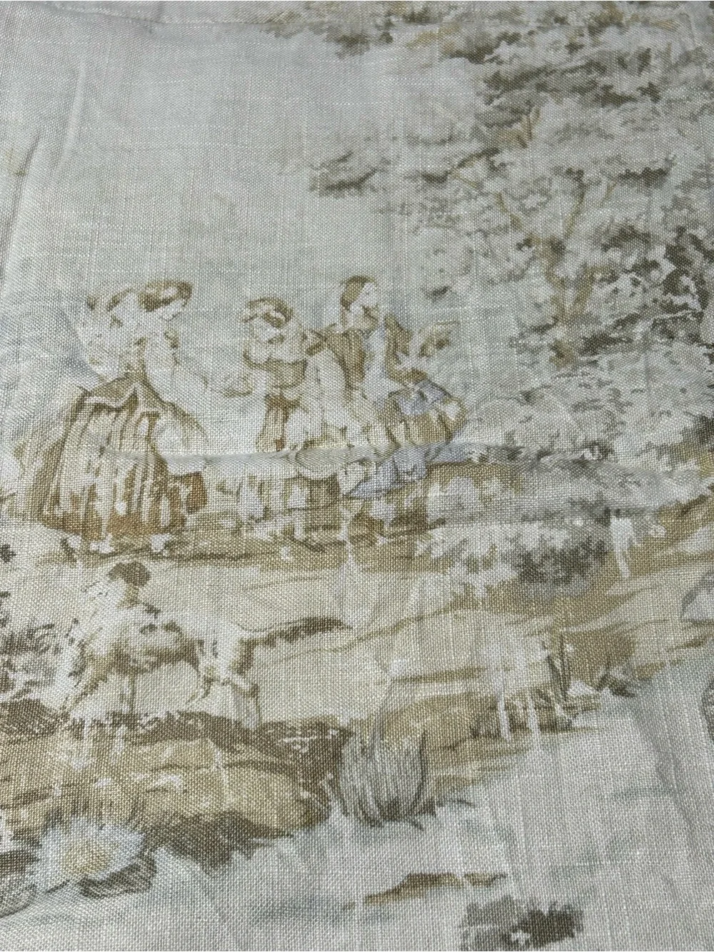 Vintage Legacy Toile Linen Blend Pillow Sham Swt